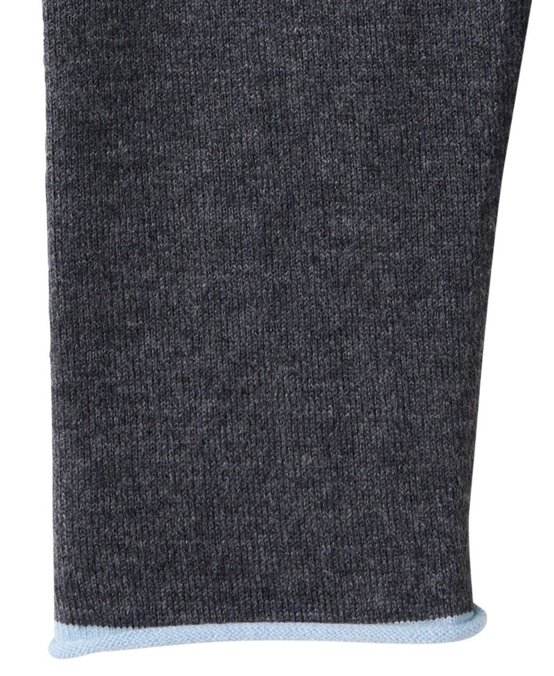 Women's Contrast-Trim Crewneck Cardigan
