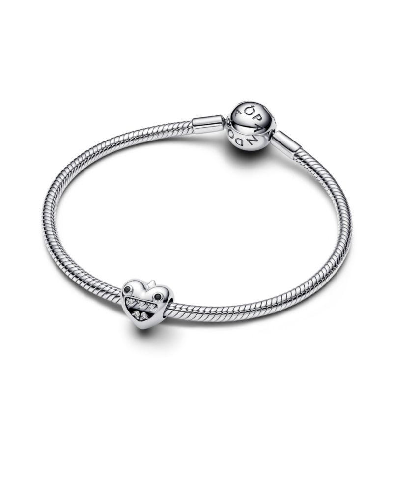 Mom's Little Monsters Heart Sterling Silver Charms