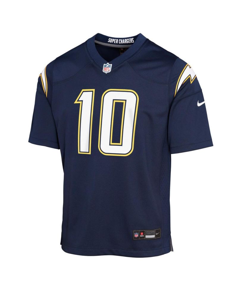Big Boys and Girls Justin Herbert Navy Los Angeles Chargers Alternate Super Chargers Game Player Jersey
