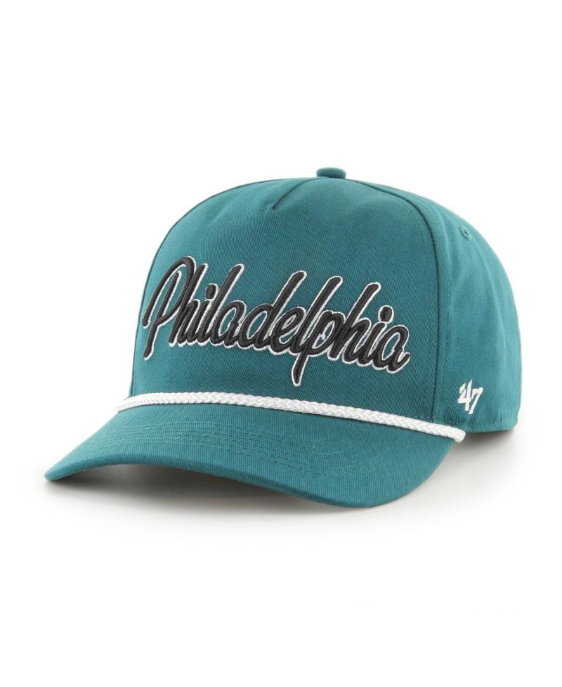 Men's Midnight Green Philadelphia Eagles Overhand Hitch Adjustable Hat