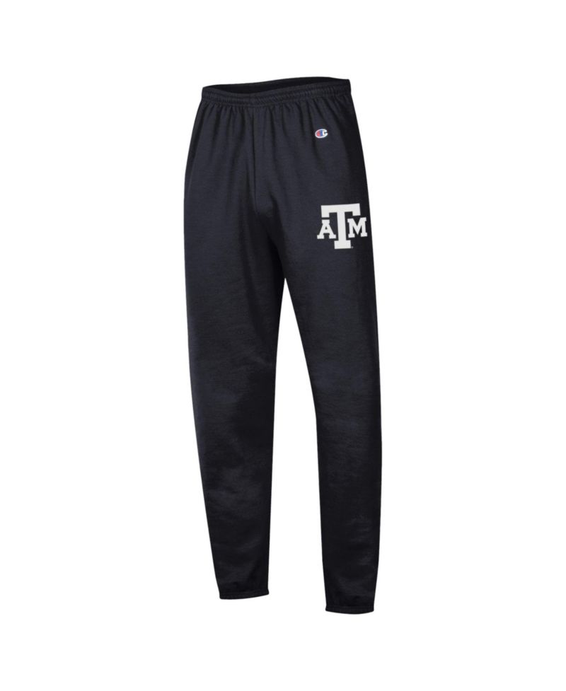 Men's Black Texas A&M Aggies Powerblend Banded Fleece Sweatpants