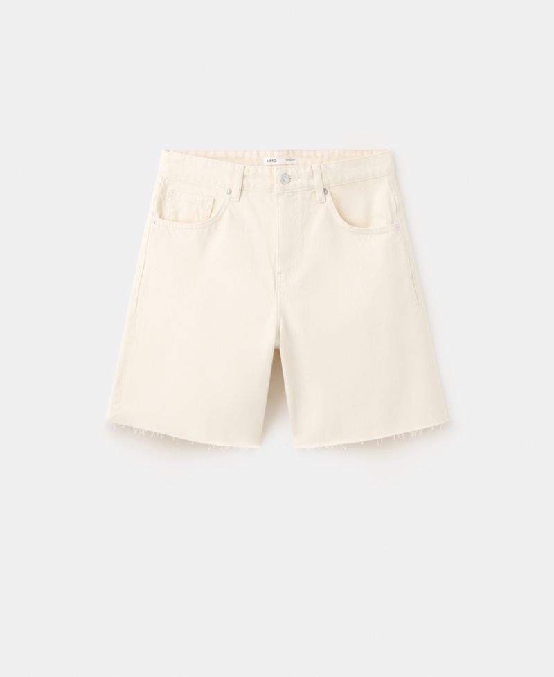 Women's Straight Low-Rise Denim Bermuda Shorts