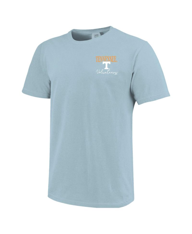 Women's Light Blue Tennessee Volunteers Americana Mascot Comfort Colors T-Shirt
