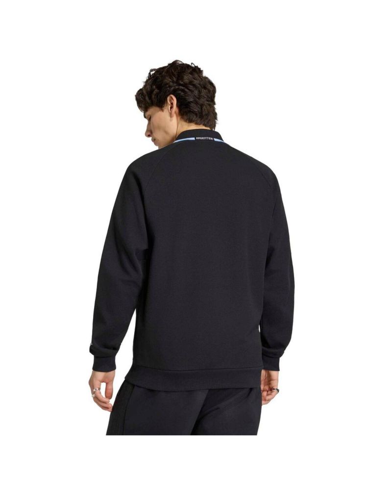 Men's Black Argentina National Team 2026 World Cup Anthem Full-Zip Jacket