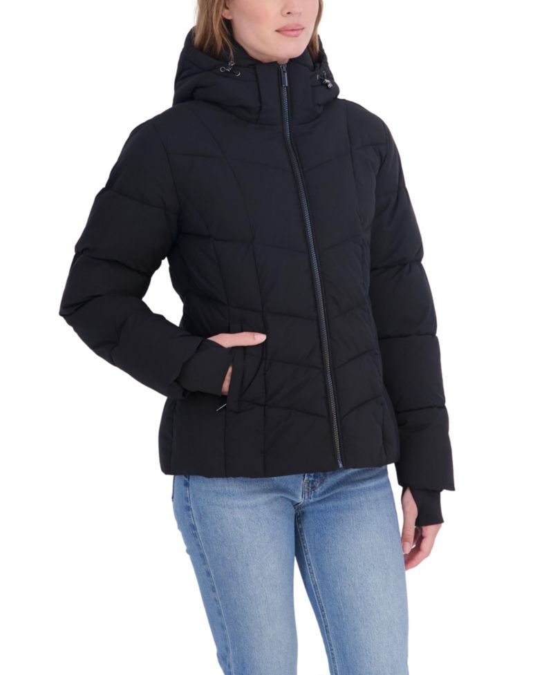 Women's Short Hooded Puffer Coat