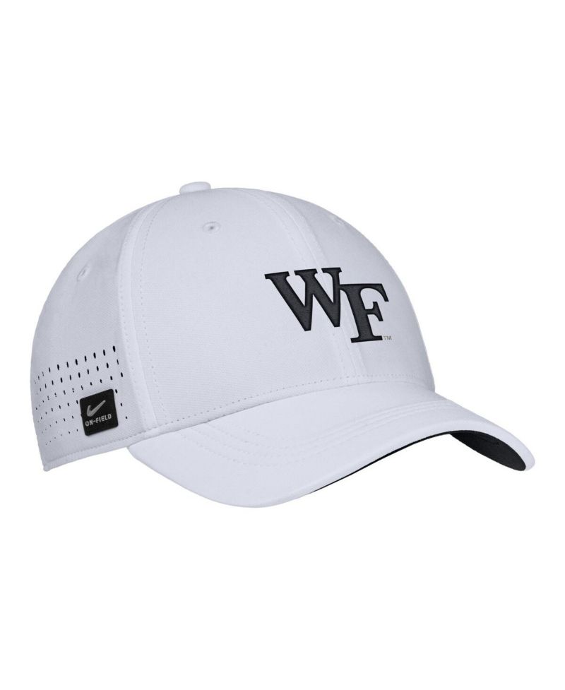 Men's White Wake Forest Demon Deacons 2025 On-Field Performance Flex Hat