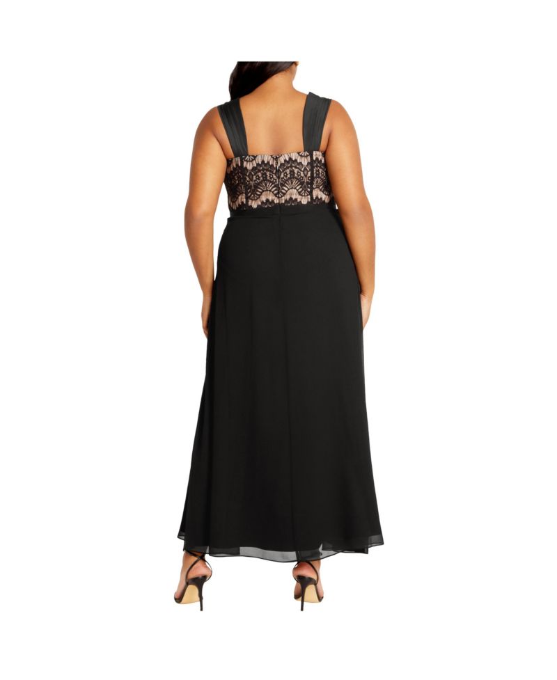 Women's Sweet Evie Lace Chiffon Maxi Dress