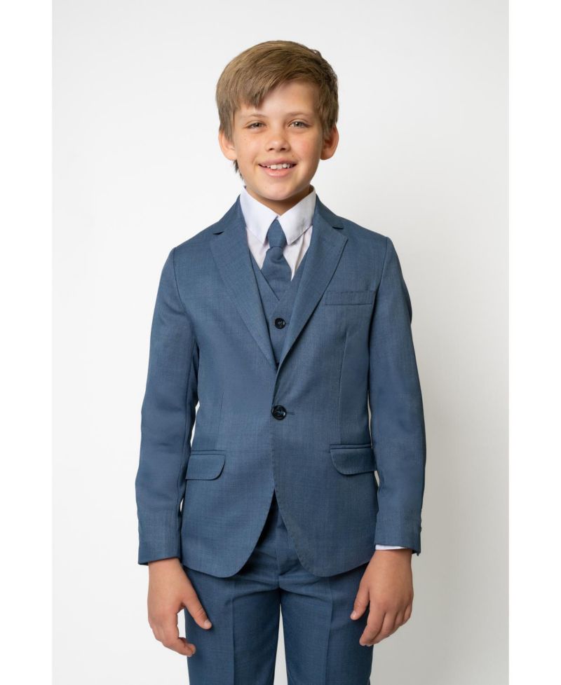 Big Boys Osiris Slim Fit 5-Piece Shirt, Tie, Jacket, Vest and Pants Suit Set