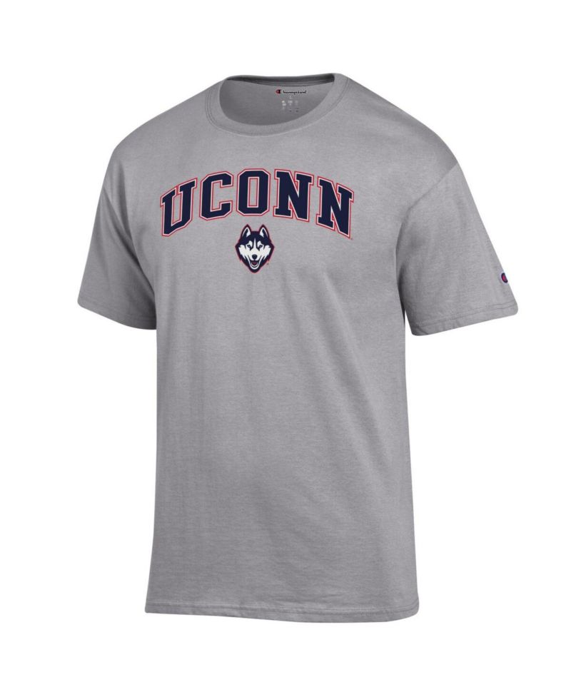 Men's Navy UConn Huskies Arched Logo T-Shirt