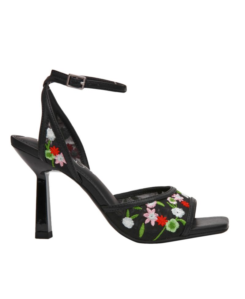 Erynn Dress Embroidered High Heel Sandals