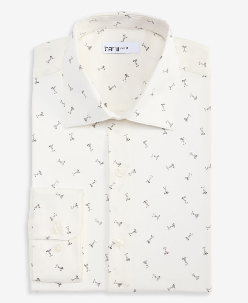 Men's Slim-Fit Martini Dress Shirt