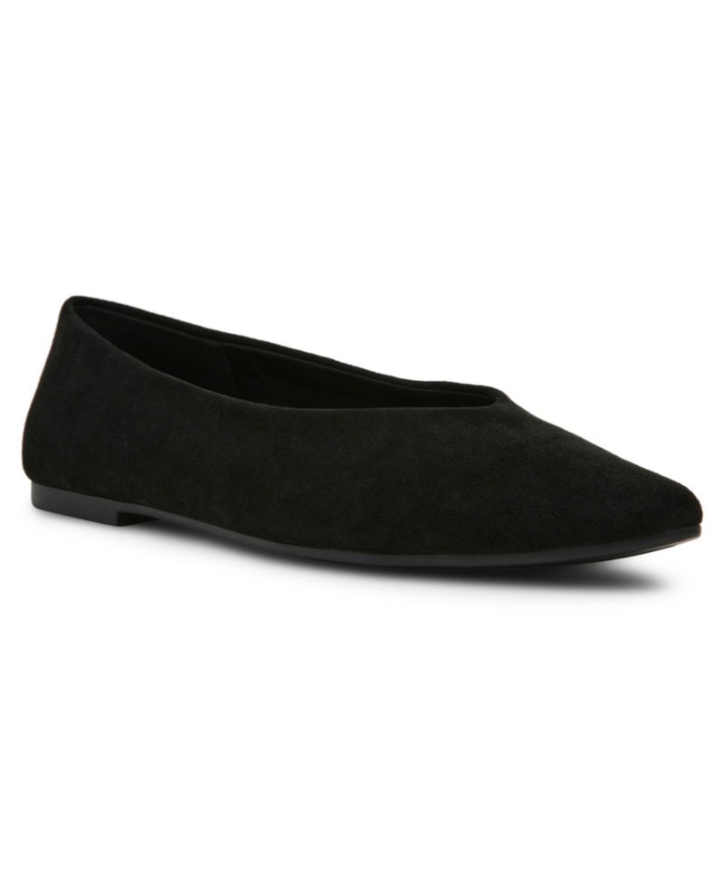 Women's Dakota Leather and Suede Pointed Toe Ballet Flats