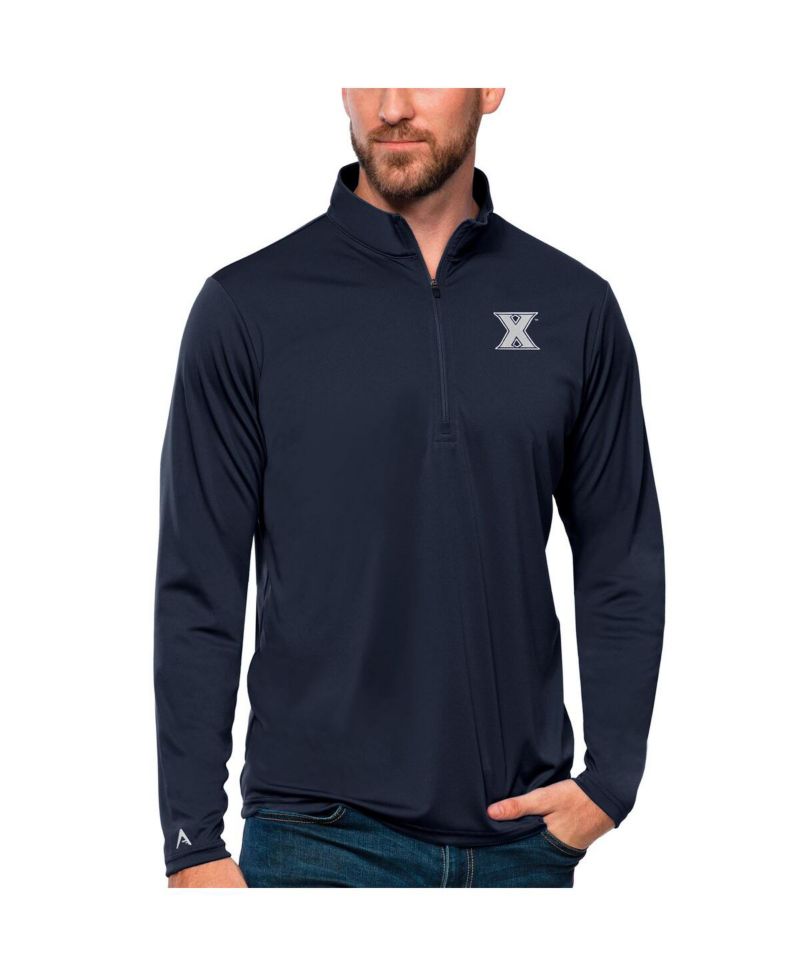 Men's Navy Xavier Musketeers Tribute Quarter-Zip