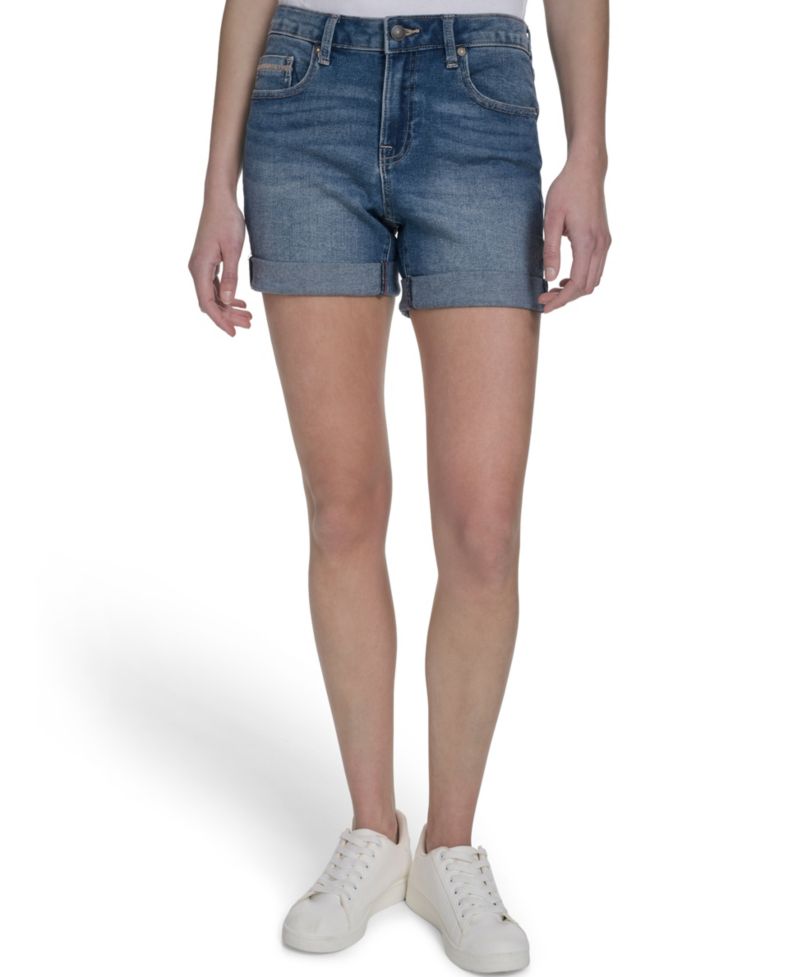 Women's Cuffed Denim Shorts