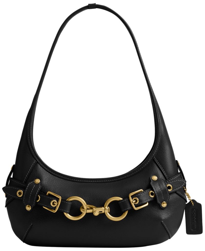 Belted Ergo Small Leather Shoulder Handbag 26