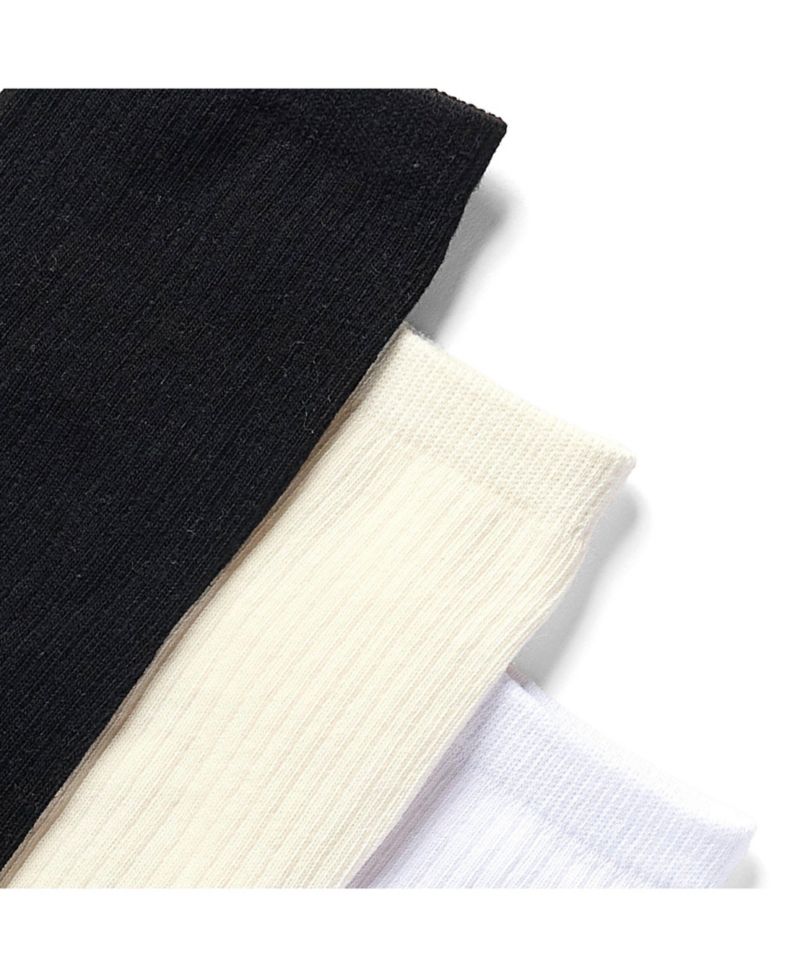 Women's Ribbed Ankle Socks, 3-Pack