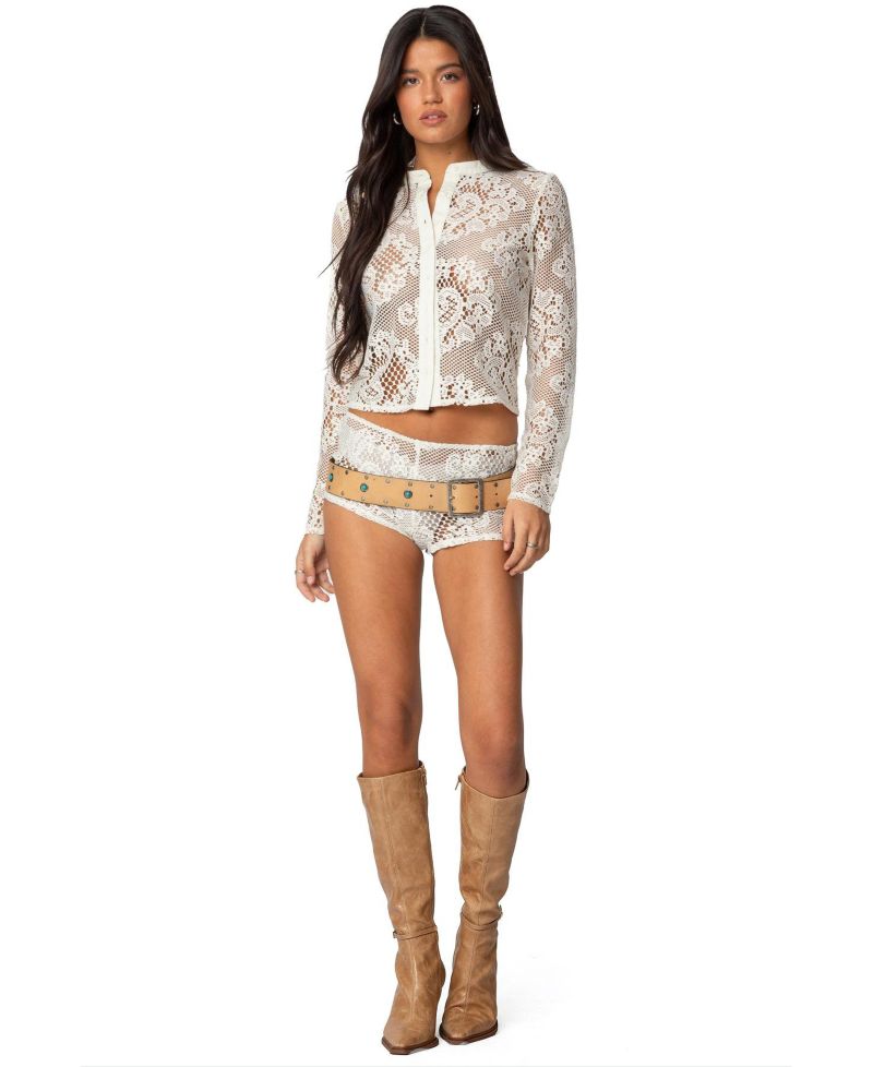 Women's Peyson Sheer Lace Top