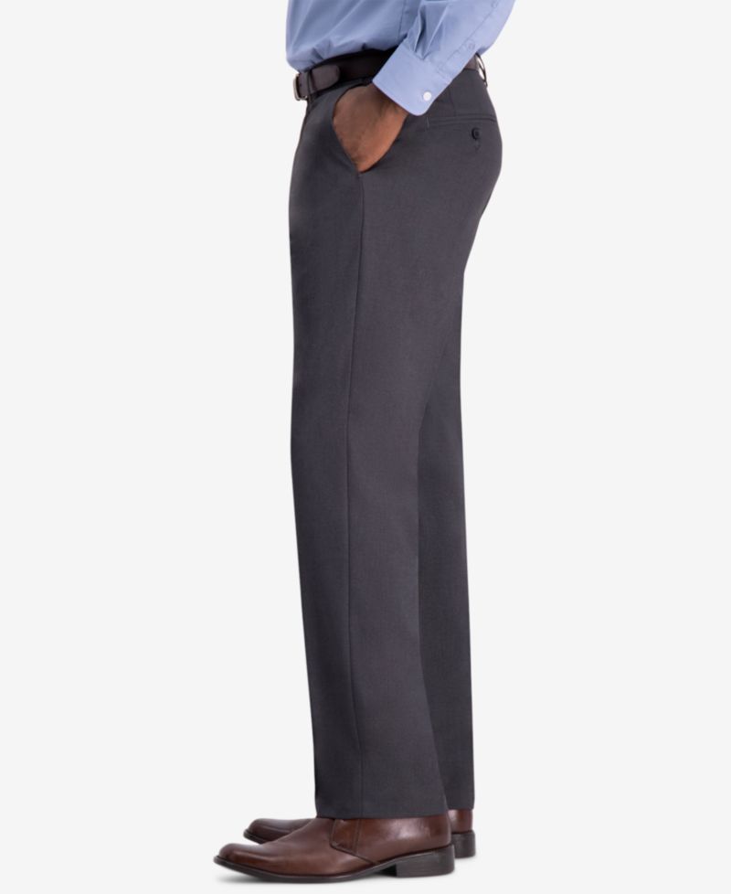 JMH Men's 4-Way Stretch Classic Fit Flat Front Dress Pant