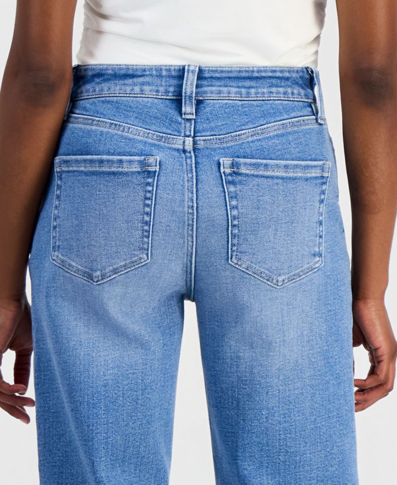 Petite High-Rise Wide-Leg Jeans