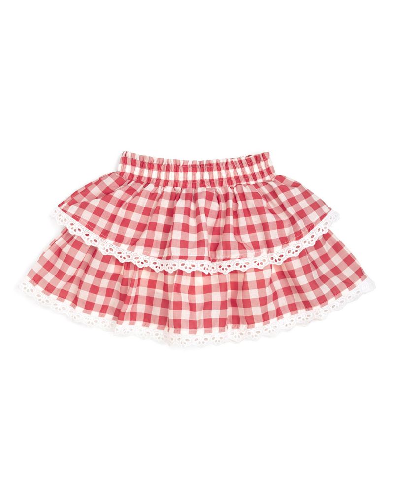 Big Girls Red Gingham Skort