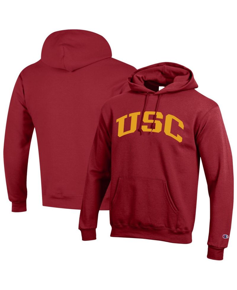 Men's Cardinal USC Trojans Basic Arch Fleece Pullover Hoodie