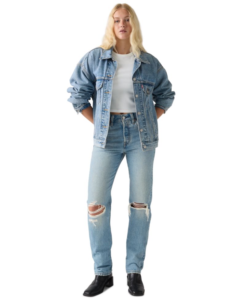 Trendy Plus Size 501 Original-Fit Straight-Leg Jeans