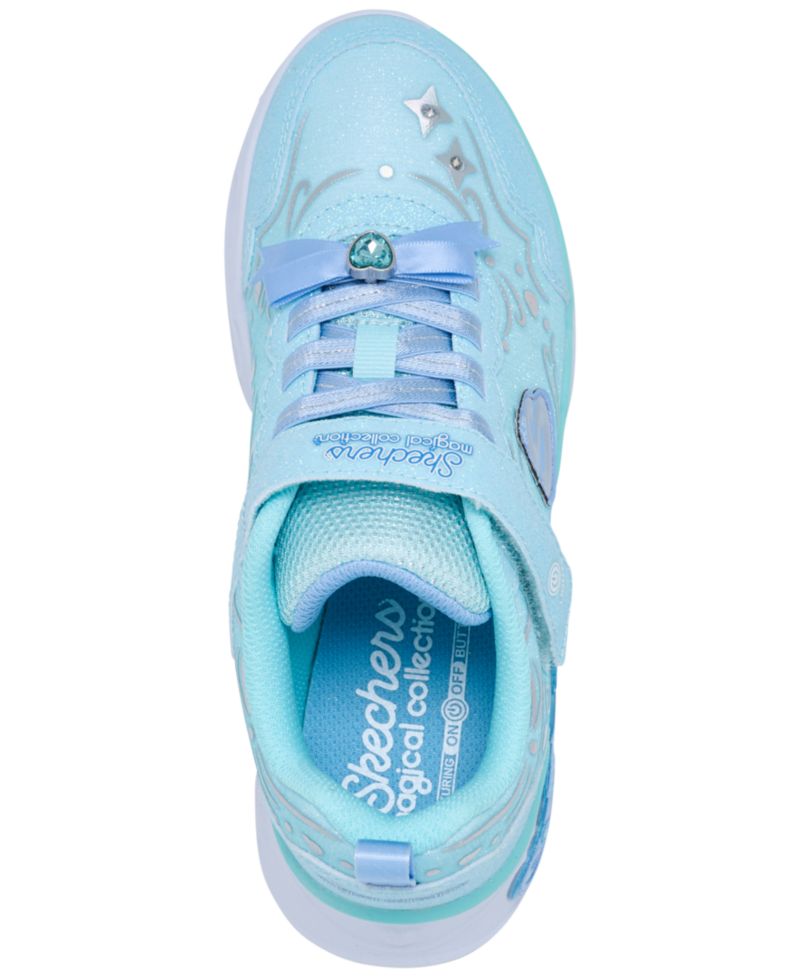 Little Girls' S Lights: Princess Steps Fastening Strap Light-Up Lifestyle Sneakers from Finish Line