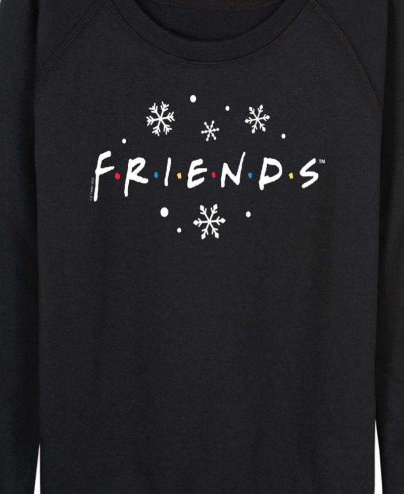 Plus Size Friends Christmas Logo French Terry Long Sleeve T-Shirt