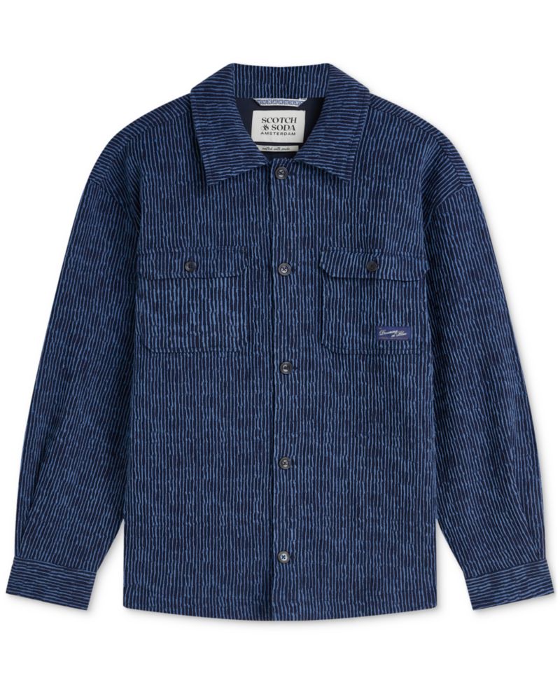 Men's Jacquard Stripe Overshirt