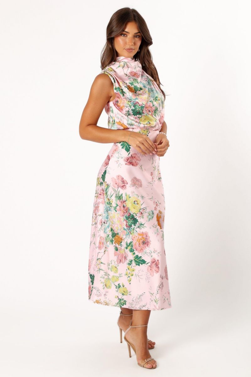 Women's Anabelle Halter Neck Midi Dress