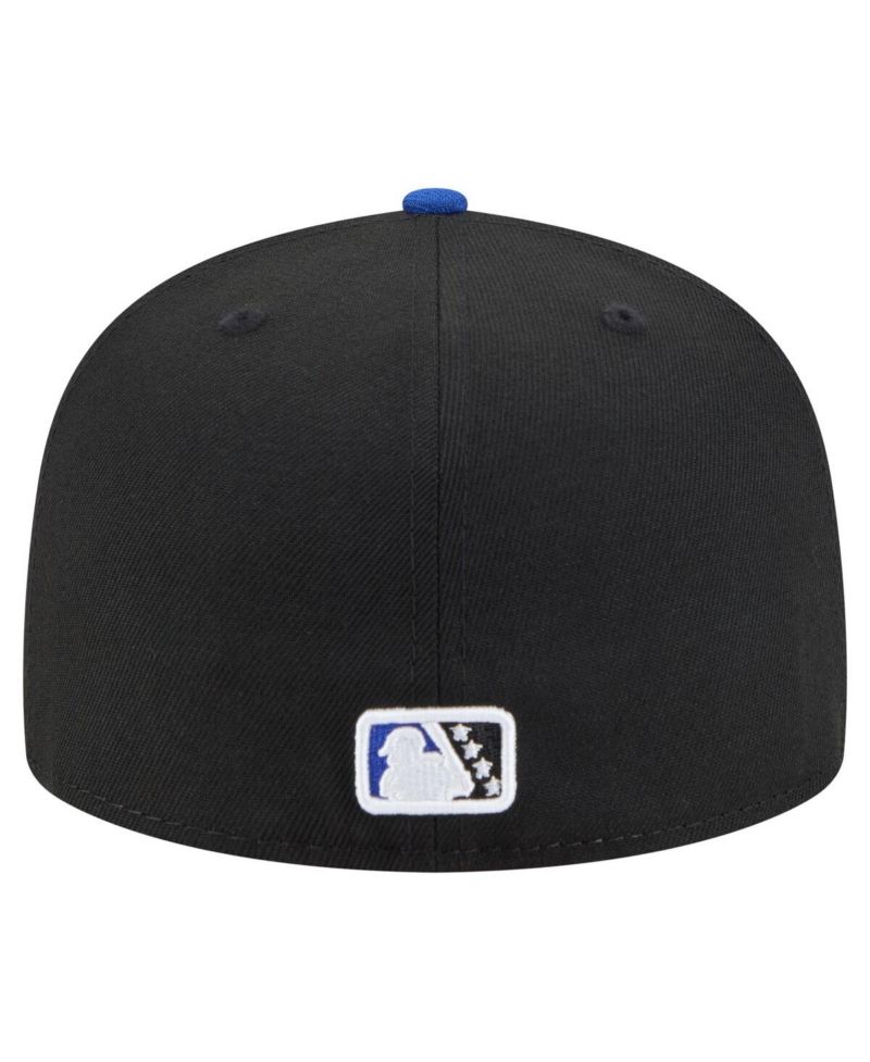 Men's Black/Blue Biloxi Shuckers Authentic Collection 59FIFTY Fitted Hat