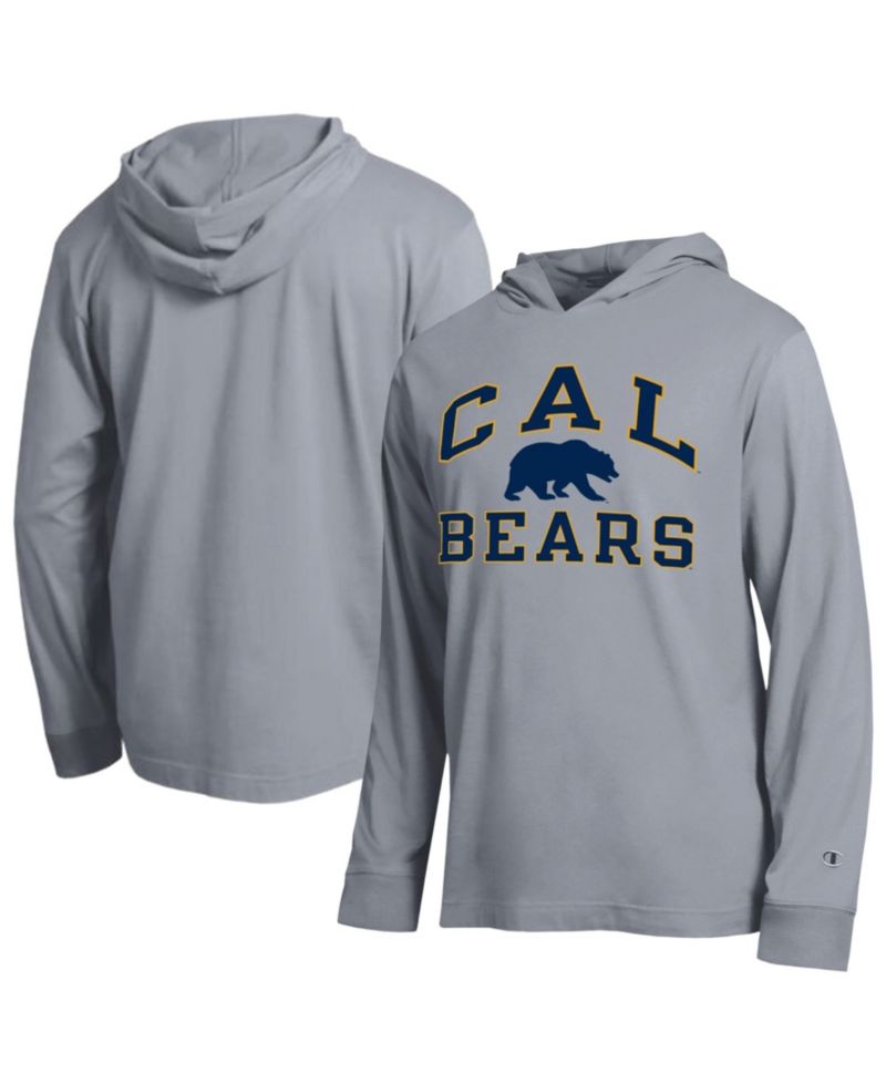 Men's Heather Gray Cal Bears High Motor All-Star Long Sleeve Hooded T-Shirt