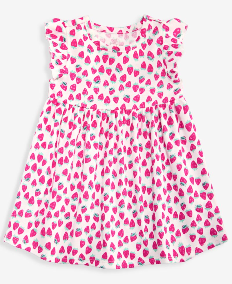 Baby Girls' 0M-24M Strawberry-Print Dress