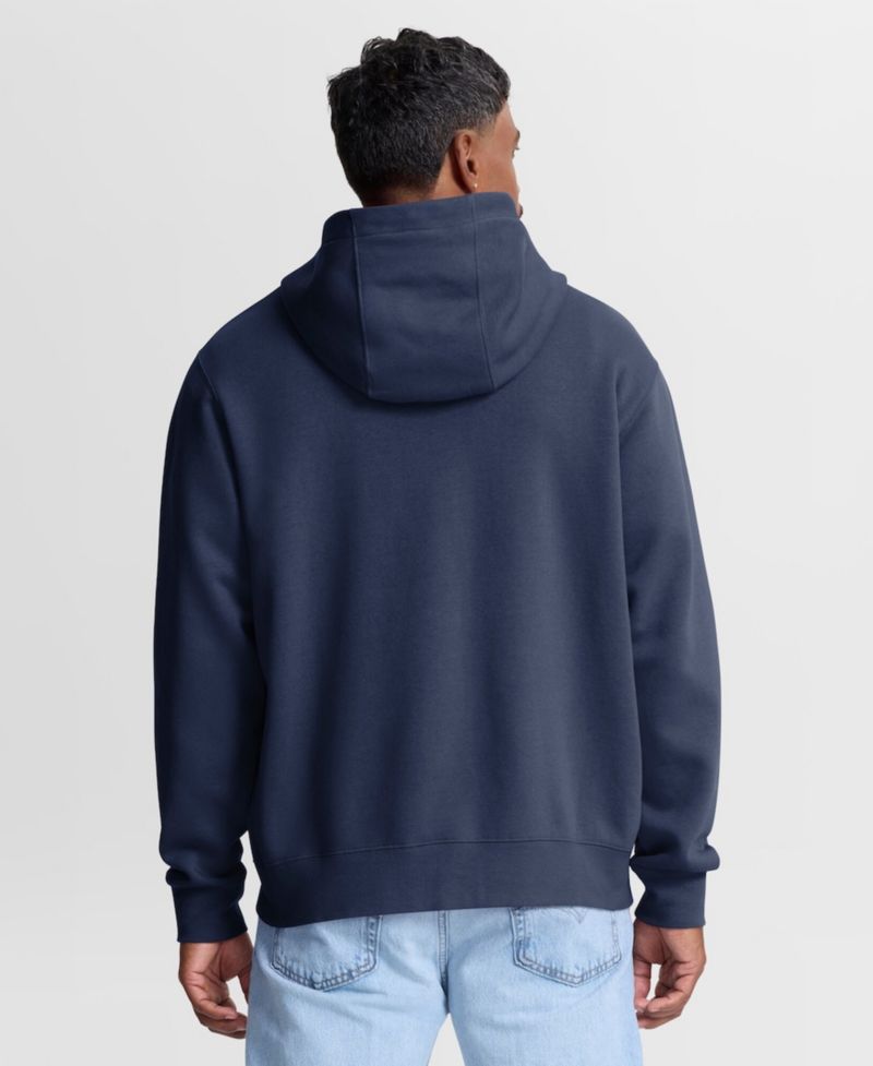 Men's Navy Detroit Tigers Primetime Lockup Full-Zip Hoodie