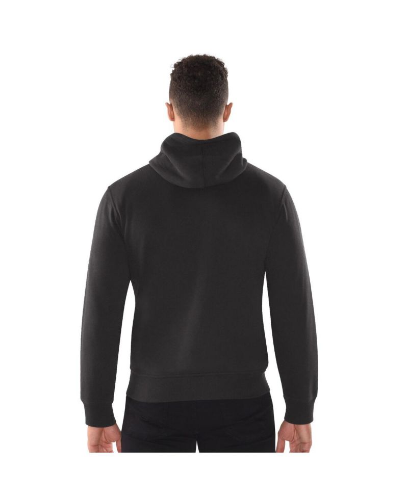 Men's Black Pittsburgh Steelers Distressed Classic Full-Zip Hoodie