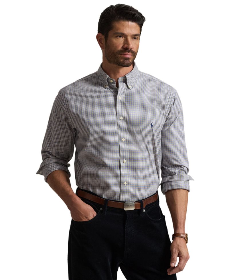 Men's Big & Tall Plaid Twill Shirt