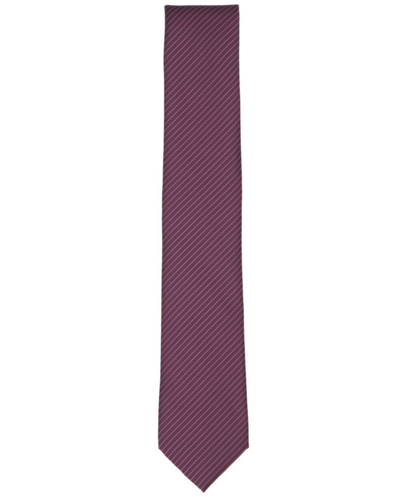 Men's Aero Fine Line Stripe Slim Silk Tie