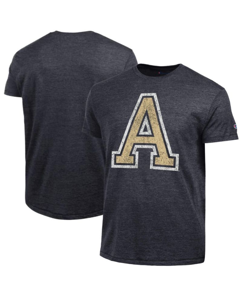 Men's Black Army Black Knights Vintage Triumph Tri-Blend T-Shirt