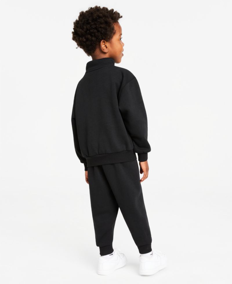 Boys' 2T-7 Logo Detail Sweatshirt and Pants, 2-Piece Set