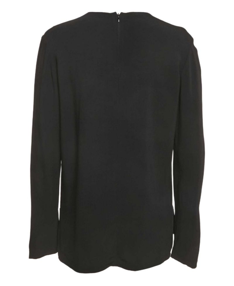 Women's Floral Embroidered Crepe Blouse