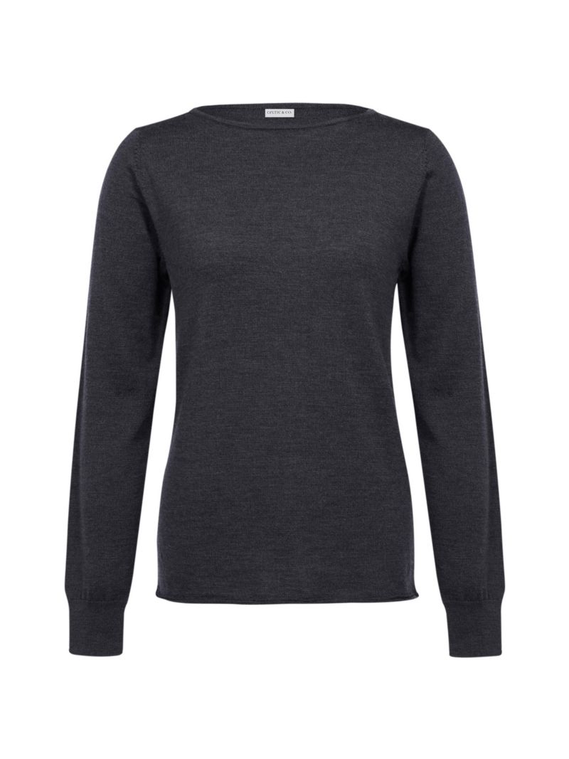 Women's Celtic and Co. Merino Fine Knit Boat Neck Sweater