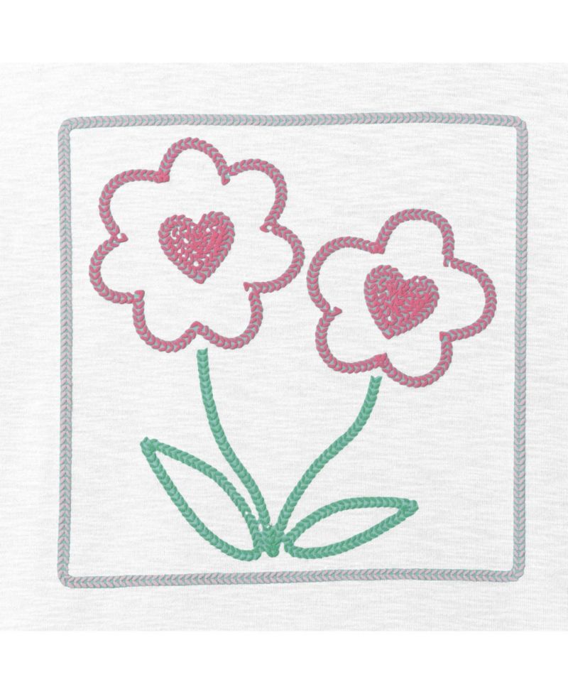 Girls Sparkle Bloom Emroidered Tee