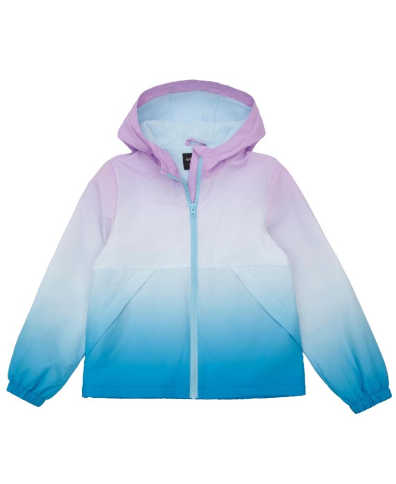 Girls Lightweight Fleece-Lined Windbreaker
