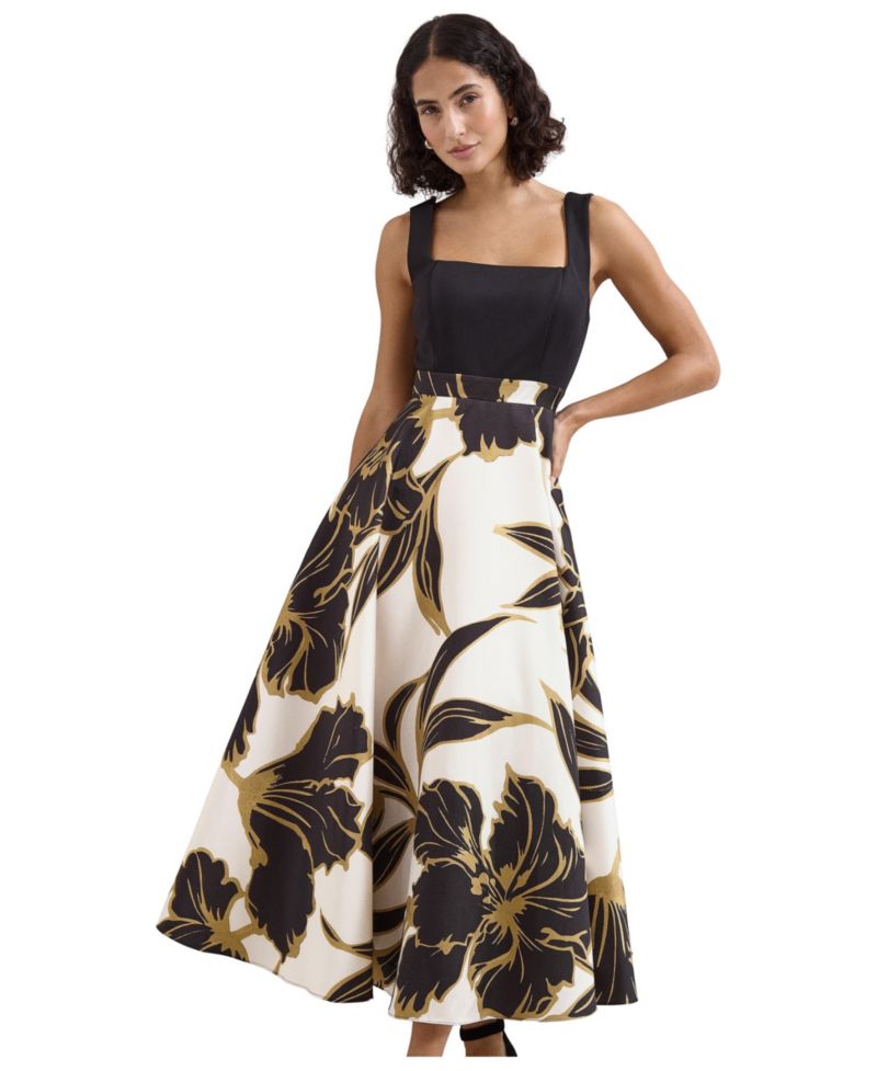 Women's Delie Floral Fit & Flare Wedding Guest Midi Dress