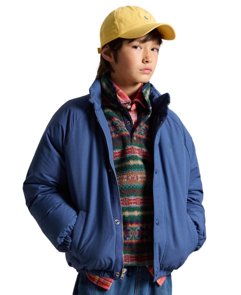 Boys' 8-20 Down Mock Neck Jacket