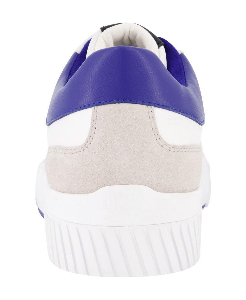 Men's Low Top Two Tone Branded Sole Lace Up Sneakers