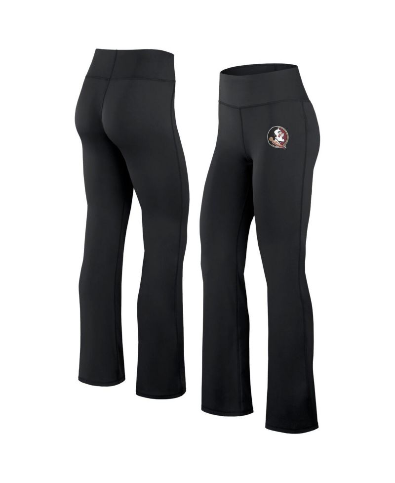 Women's Black Florida State Seminoles Training Camp Maxed Out Flare Leggings