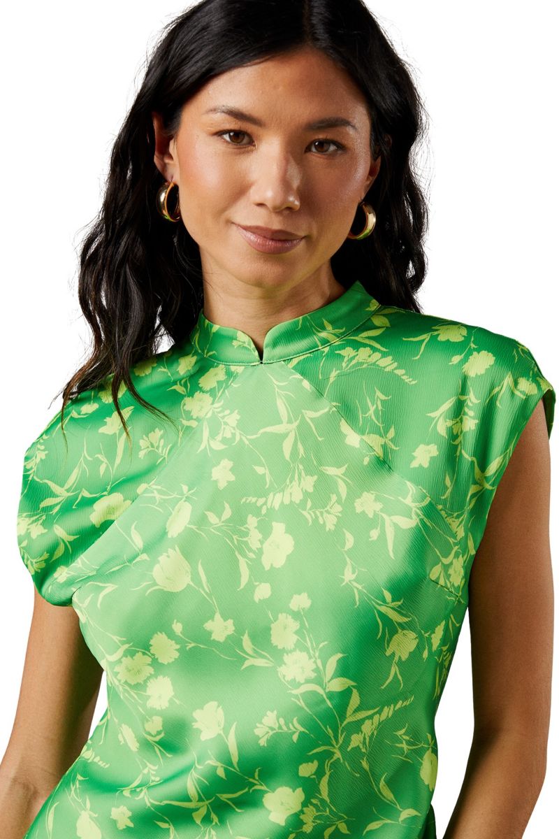 Women's Crinkle Satin Button Side Midi Dress