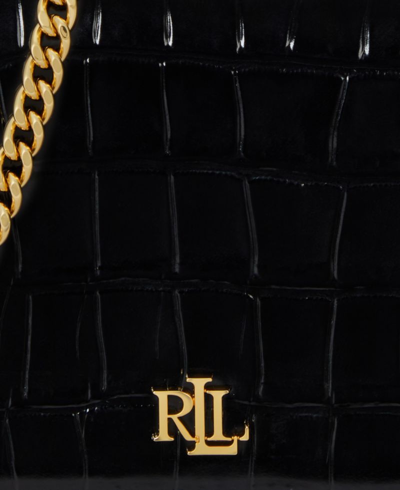 Adair II Croc-Embossed Small Crossbody Bag