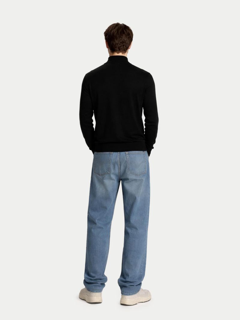 Men's Men Cashmere Silk High Neck Sweater